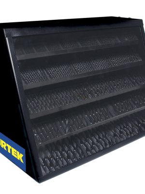 126043 - Exhibidor con brocas de acero de alta velocidad, 701 piezas Surtek