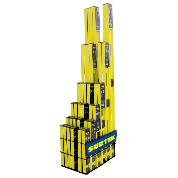 126121 - Rack con niveles de aluminio, 37 piezas Surtek