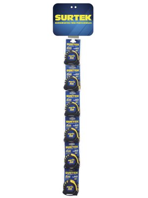 126448 - Tira de impulso con flexómetros anti-impacto de 5 m, 13 piezas Surtek