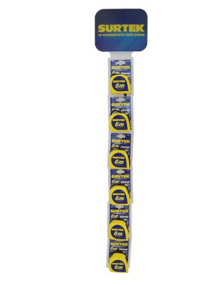 126449 - Tira de impulso con flexómetros invencibles de 5 m, 13 piezas Surtek