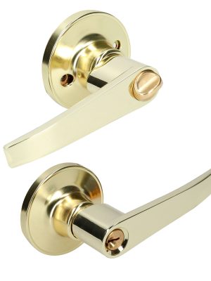 12MA.jpg 12MA - Manija tubular recta función entrada y recámara, latón brillante, llave estándar, blíster Lock