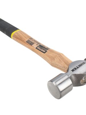 12SG - Martillo pulido de bola con mango de madera con grip de 13", 12 oz Surtek