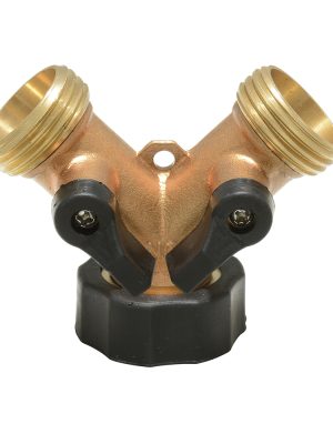 130334 - Adaptador para manguera de riego en "Y" de bronce 11 x 7 cm Surtek