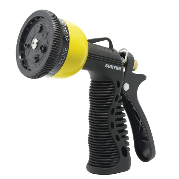 130340.jpg 130340 - Pistola para riego con recubrimiento de PVC con 7 funciones 3/4" GHT Surtek