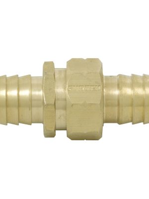 130372 - Conector para manguera de riego de latón, 1/2" macho-hembra Surtek