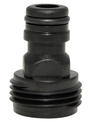 130384 - Conector para manguera de riego con sistema clic 3/4" macho Surtek