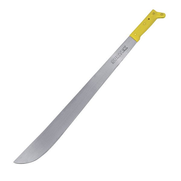 130495 - Machete laminado con mango amarillo recto 14" Surtek