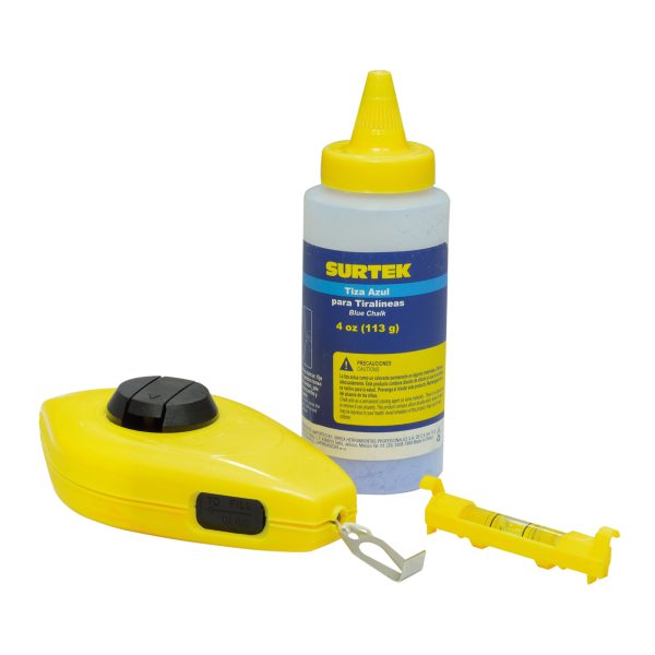 130562.jpg 130562 - Juego de tiralíneas plástico 15 m, con tiza, 3 piezas Surtek