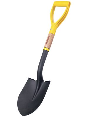 130631 - Pala cajuelera con mango de madera con puño metálico "D", redonda Surtek