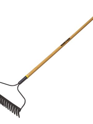 130656 - Rastrillo con arco para jardín con mango de madera 48", 15 dientes Surtek