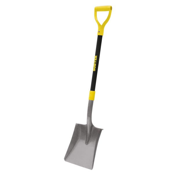 130681 - Pala con mango de fibra de vidrio con puño plástico "Y", cuadrada Surtek
