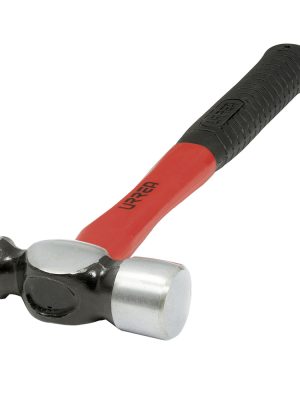 1308FV - Martillo de bola maquinado con mango de fibra de vidrio largo de 13", 8 oz Urrea