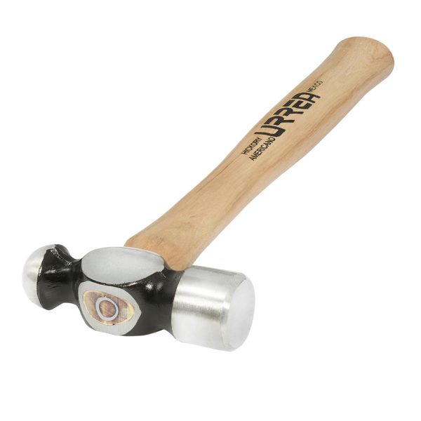 1308P - Martillo de bola maquinado con mango de madera de 12-3/8", 8 oz Urrea