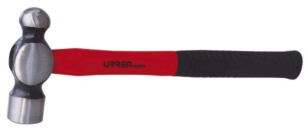 1316FV - Martillo de bola maquinado con mango de fibra de vidrio largo de 13", 16 oz Urrea