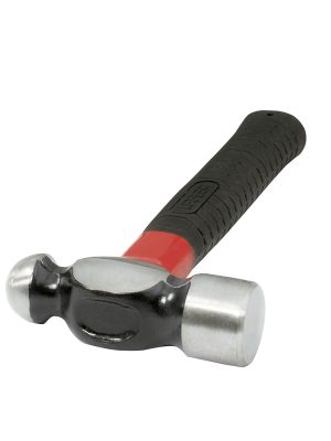 1332FVS - Martillo de bola forjada con mango de fibra de vidrio anti-vibración corto de 9", 32 oz Urrea
