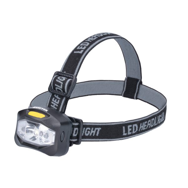 135907.jpg 135907 - Linterna de LED para cabeza a baterías 3 pilas "AAA" de 160 lm Surtek
