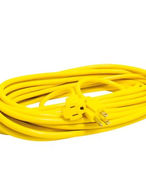 136171 - Extensión eléctrica uso rudo aterrizada color amarillo, 5 m Surtek