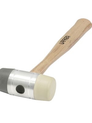 1362 - Martillo con tapas plásticas intercambiables con mango de madera de 18", 25 oz Urrea