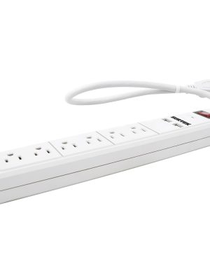 136204.jpg 136204 - Multicontacto de barra 6 entradas 2 USB cable 50 cm Surtek