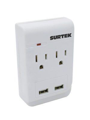 136205.jpg 136205 - Multicontacto de barra 2 entradas 2 USB Surtek