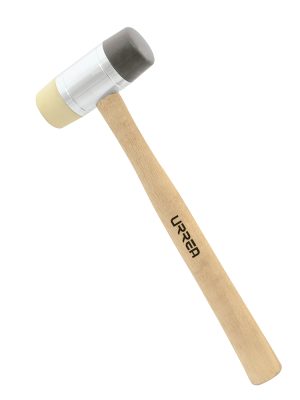 1364 - Martillo con tapas plásticas intercambiables con mango de madera de 12-3/32", 13 oz Urrea