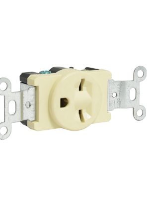 136406 - Contacto sencillo tipo cara de chino, línea estándar, color marfil Surtek