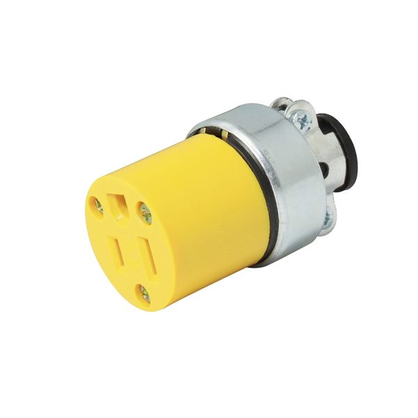 136407 - Contacto blindado metal aterrizado, color amarillo Surtek
