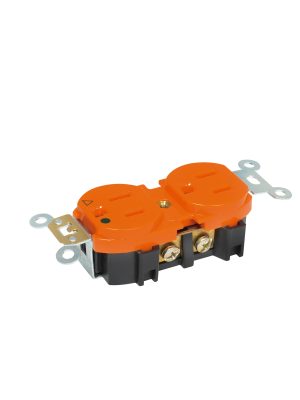 136415 - Contacto doble aterrizado aislado, línea estándar, color rojo Surtek