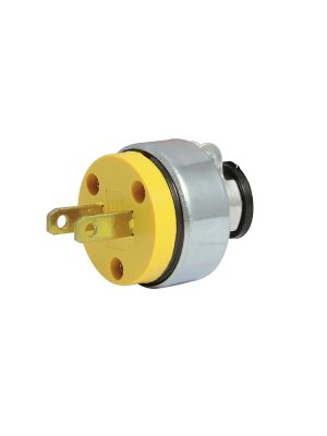 136505 - Clavija blindada con abrazadera polarizada, color amarillo Surtek