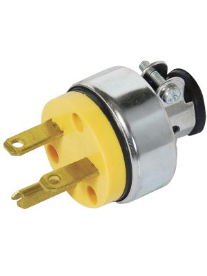 136506 - Clavija blindada tipo cara de chino, color amarillo Surtek