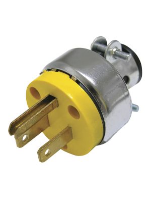 136507 - Clavija blindada con abrazadera aterrizada, color amarillo Surtek