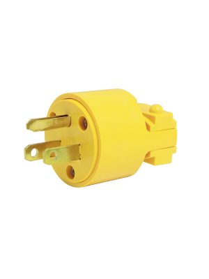 136509 - Clavija blindada plástica aterrizada, color amarillo Surtek