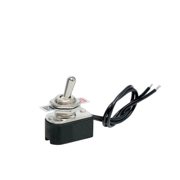 136555.jpg 136555 - Apagador de palanca metal con cable de 14 cm 6 A, color blanco Surtek