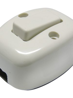 136559.jpg 136559 - Apagador sencillo visible ovalado, línea de sobreponer, color marfil Surtek