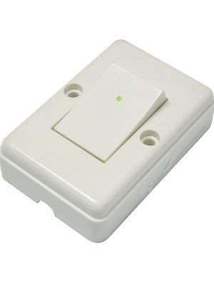 136560.jpg 136560 - Apagador sencillo visible cuadrado, línea de sobreponer, color marfil Surtek