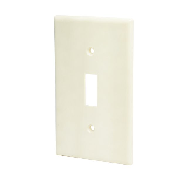 136602 - Placa apagador vertical plástica, línea estándar, color marfil Surtek