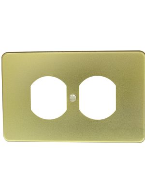 136607.jpg 136607 - Placa doble de aluminio, línea estándar, color oro Surtek