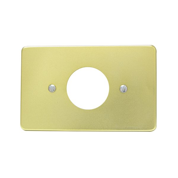 136608 - Placa sencilla de aluminio, línea estándar, color oro Surtek