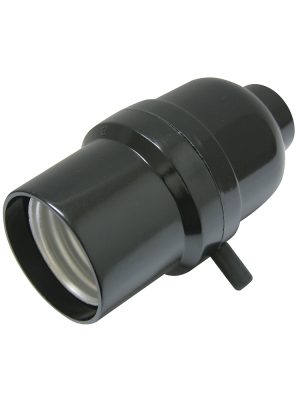 136655.jpg 136655 - Portalámpara con apagador de paso, color negro Surtek