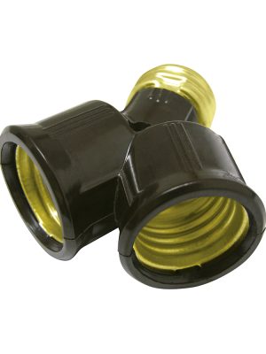 136658 - Portalámpara doble, color negro Surtek