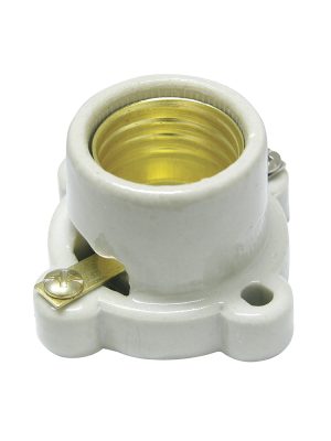 136670 - Portalámpara de base cuadrada 2", color blanco Surtek