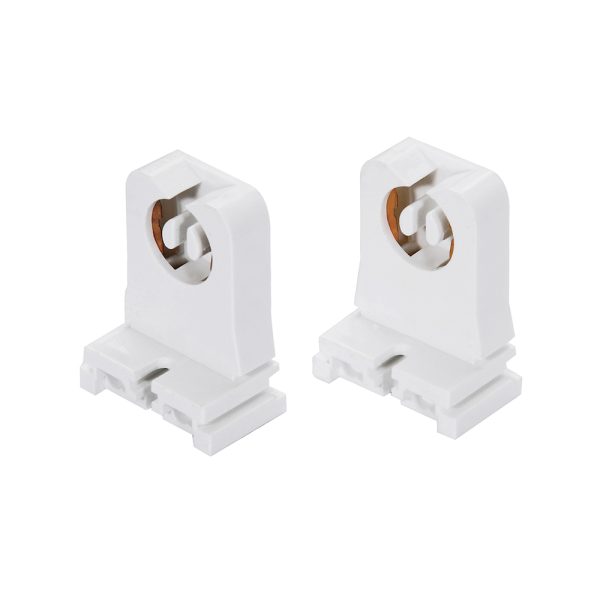 136674 - Portalámpara base G13 BIPIN, 2 piezas, color blanco Surtek