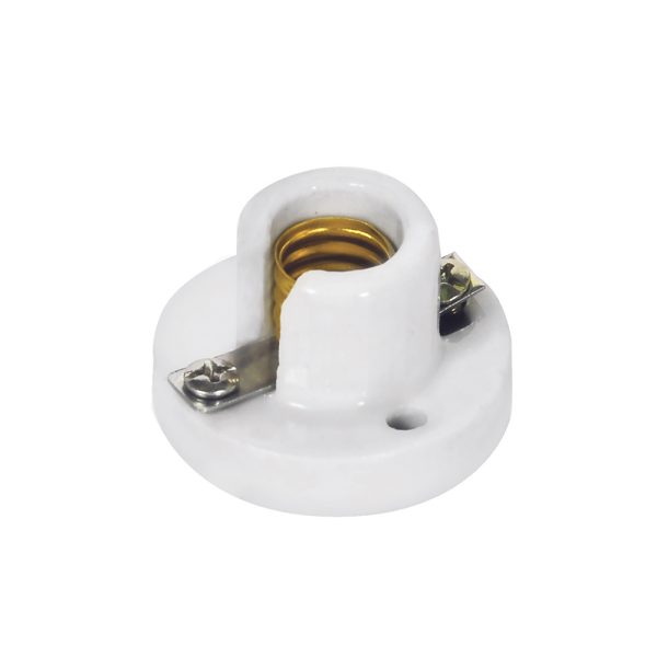 136678.jpg 136678 - Portalámpara para candil con base E12 de porcelana 3 cm, color blanco Surtek