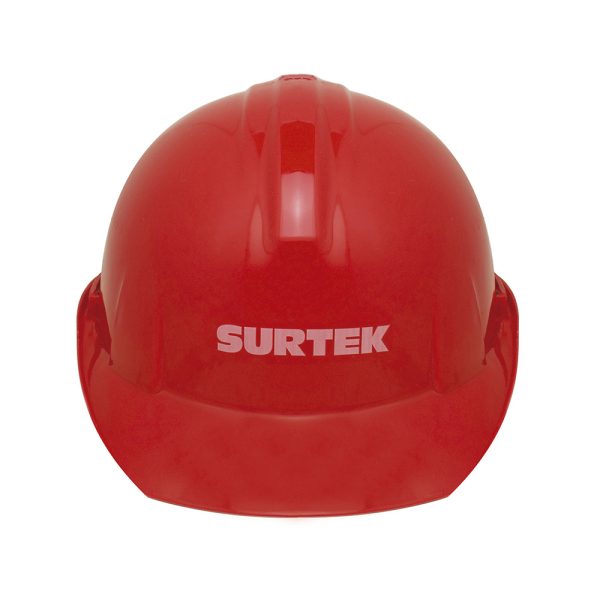 137312.jpg 137312 - Casco de seguridad con ajuste de intervalos, color rojo Surtek