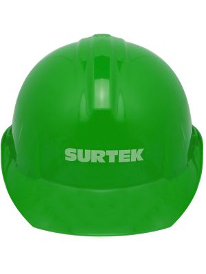 137313 - Casco de seguridad con ajuste de intervalos, color verde Surtek