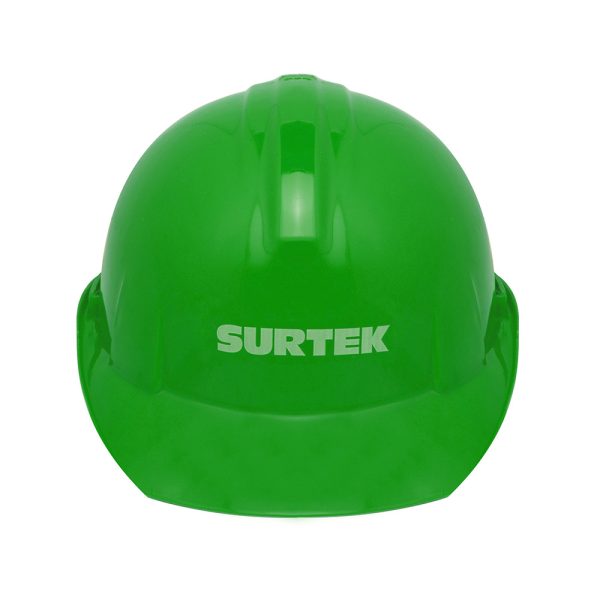 137313.jpg 137313 - Casco de seguridad con ajuste de intervalos, color verde Surtek