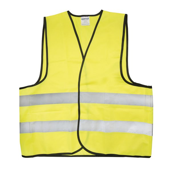 137378.jpg 137378 - Chaleco de seguridad con cintas reflejantes plateadas amarillo unitalla Surtek