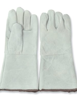 137386.jpg 137386 - Guantes de carnaza con refuerzo en palma y puño largo unitalla Surtek