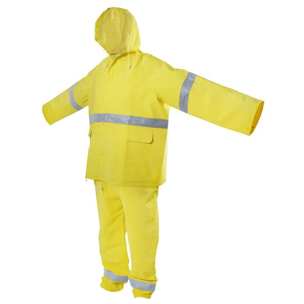 137617 - Traje impermeable con cintas reflejantes G, 2 piezas Surtek