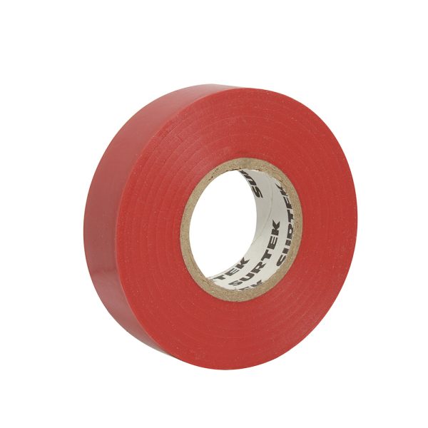 138008.jpg 138008 - Cinta roja para aislar 19 mm x 18 m Surtek